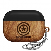 Marvel Wood Series Airpods Case - Captain America