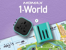 Momax 1-World Mini AC Travel Adapter