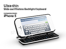 iPhone 5 Ultra-thin Stand Wireless Backlight Keyboard