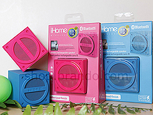 iHome BOOM Series - Bluetooth Wireless Rechargeable Mini Speaker Cube in Rubberized Finish