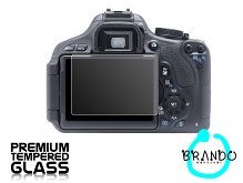 Brando Workshop Premium Tempered Glass Protector for Camera (Canon EOS 600D)