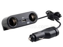 2-in-1 Car Adapter with USB port
