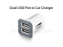 Dual USB Port to Car Charger