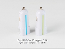 Dual USB Car Charger - 3.1A