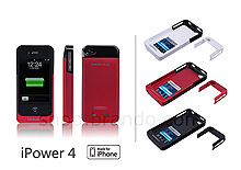 Momax EXTRA 1600mAh Battery + Protective Case + 4-LED Status Indicator for iPhone 4 / 4S
