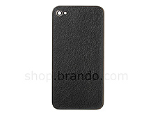 iPhone 4 Fine Leather Rear Panel - Black