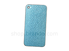 iPhone 4 Snake Skin Rear Panel - Blue