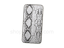 iPhone 4 Snake Skin Rear Panel - Silver