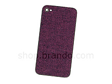 iPhone 4 Denim Rear Panel - Purple