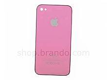 iPhone 4 Replacement Rear Panel - Pink With Black Frame