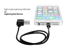 Right Angle Lightning USB Cable