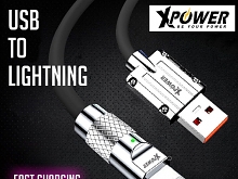 Xpower Zinc Alloy USB to Lightning Sync & Charging Cable