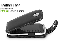 Brando Workshop Leather Case for HTC Desire X T328e (Flip Top)