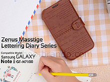 Zenus Masstige Lettering Diary Series For Samsung Galaxy Note II GT-N7100