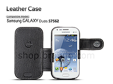Brando Workshop Leather Case for Samsung Galaxy S Duos S7562 (Side Open)