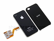 3-in-1 Sim Card for iPhone 4 with Back Case