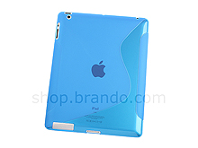 The new iPad (2012) Wave Plastic Back Case