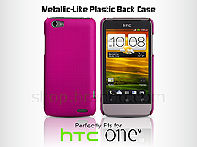 HTC One V Metallic-Like Plastic Back Case