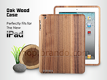 Oak Wood Case for The new iPad (2012)