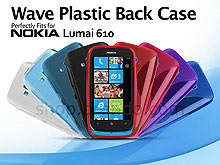 Nokia Lumia 610 Wave Plastic Back Case