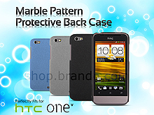 HTC One V Marble Pattern Protective Back Case