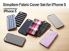 Simplism Fabric Cover Set for iPhone 5 / 5s