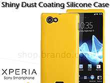 Sony Xperia J ST26i Shiny Dust Coating Silicone Case