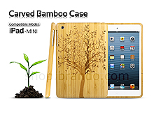 iPad Mini Carved Bamboo Case