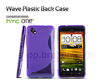 HTC One SC Wave Plastic Back Case