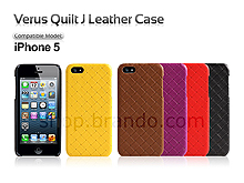 Verus Quilt J Leather Case for iPhone 5 / 5s