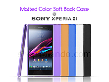 Matted Color Sony Xperia Z1 Soft Back Case