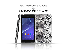 Sony Xperia Z2 Faux Snake Skin Back Case