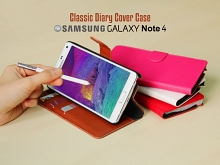 Samsung Galaxy Note 4 Classic Diary Cover Case