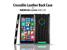 Nokia Lumia 830 LTE Crocodile Leather Back Case