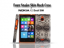 Nokia X2 Dual SIM Faux Snake Skin Back Case