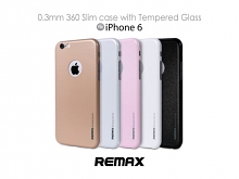 REMAX 0.3mm 360° Slim case with Tempered Glass for iPhone 6