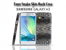 Samsung Galaxy A3 Faux Snake Skin Back Case