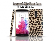 LG G3 Stylus Leopard Skin Back Case