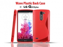 LG G3 Stylus Wave Plastic Back Case