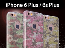 iPhone 6 Plus / 6s Plus Camouflage Glitter Soft Case