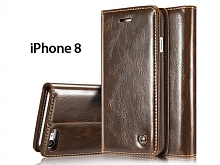 iPhone 8 Magnetic Flip Leather Wallet Case