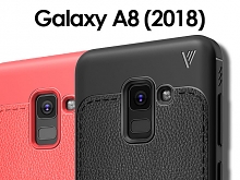 LENUO Gentry Series Leather Coated TPU Case for Samsung Galaxy A8 (2018)