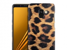 Samsung Galaxy A8+ (2018) Embossed Leopard Stripe Back Case
