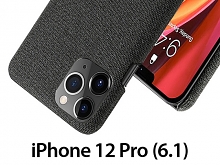 iPhone 12 Pro (6.1) Fabric Canvas Back Case