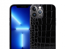 iPhone 14 Pro Max (6.7) Crocodile Leather Back Case