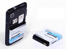Momax 2700mAh Super Battery Pack with Back Cover Stand Case and Leather Case - Samsung Galaxy S i9000