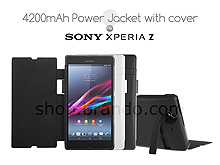 Power Jacket for Sony Xperia Z with Cover - 4200mAh