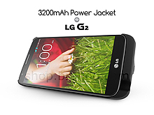 Power Jacket for LG G2 - 3200mAh