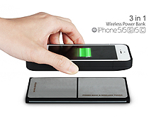 3 in 1 Wireless Power Bank for iPhone SE / 5s / 5c / 5