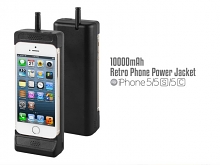 Retro Phone Power Jacket for iPhone SE / 5s / 5 - 10000mAh